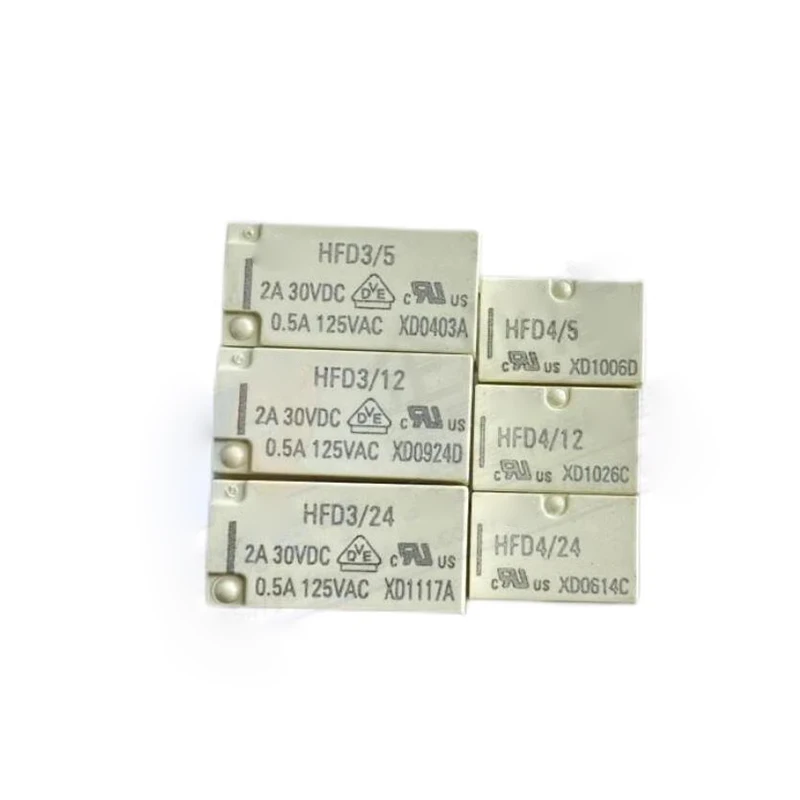 2/5 pces novo & original relé de sinal dip sr HFD4-3/5/12/24v smd HFD4-3-S HFD4-5-S HFD4-12-S HFD4-24-S 8pin 2a dois abertos e dois fechados