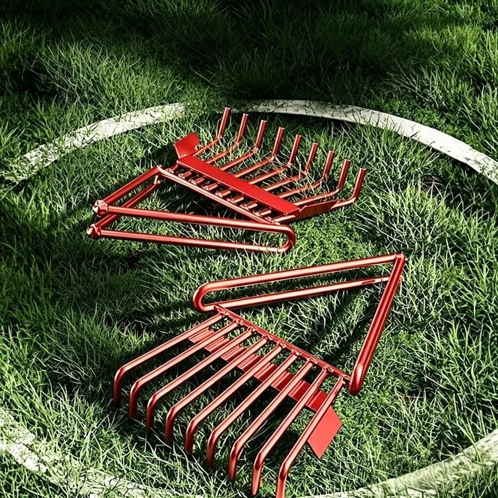 Agricultural Iron Peanut Picker Rake Versatile Fruit Nut Harvest Tool for Small Farm and Backyard Use