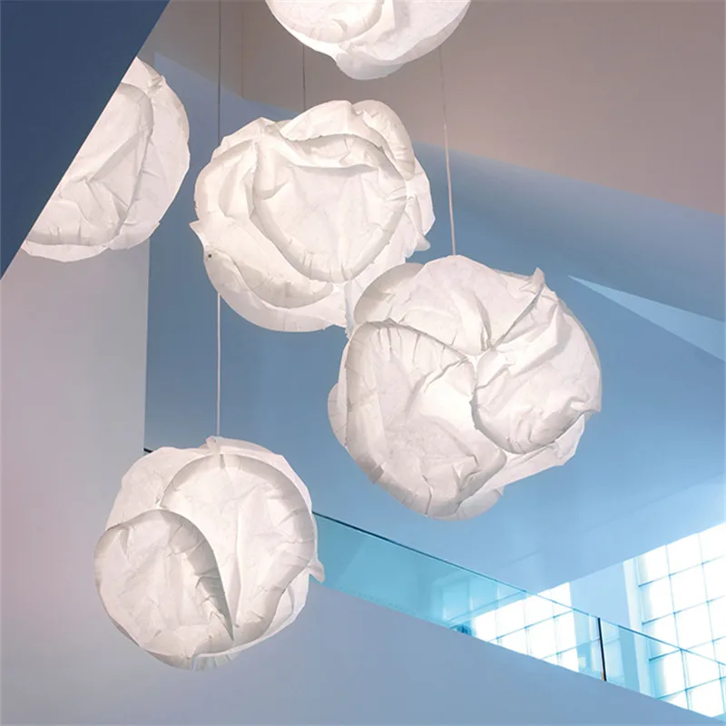 Modern flower bud pendant light LED paper Cloud light for kids room decoration Living Room Bedroom vintage Hanging Lights