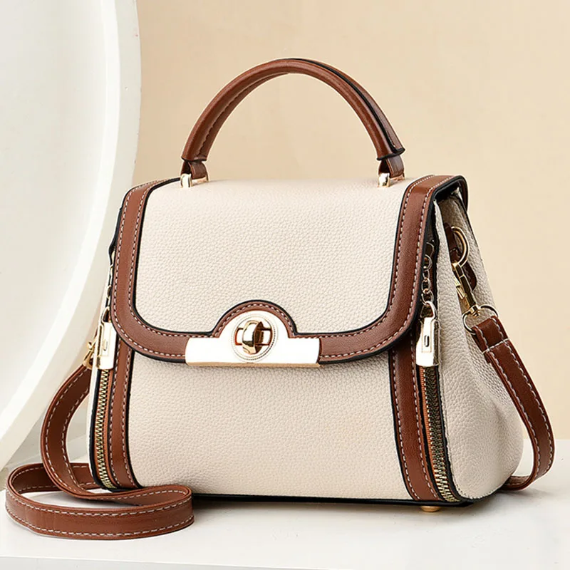 2024 new single-shoulder oblique cross bag women carrying high-grade small square bag women