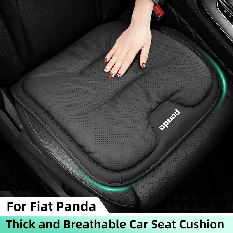 3D Leather Car Seat Cover For Fiat Panda Coss4x4 Thicken and Soft Auto Front Seat Cushion Anti Slip Car Chair Protector Pad Mat