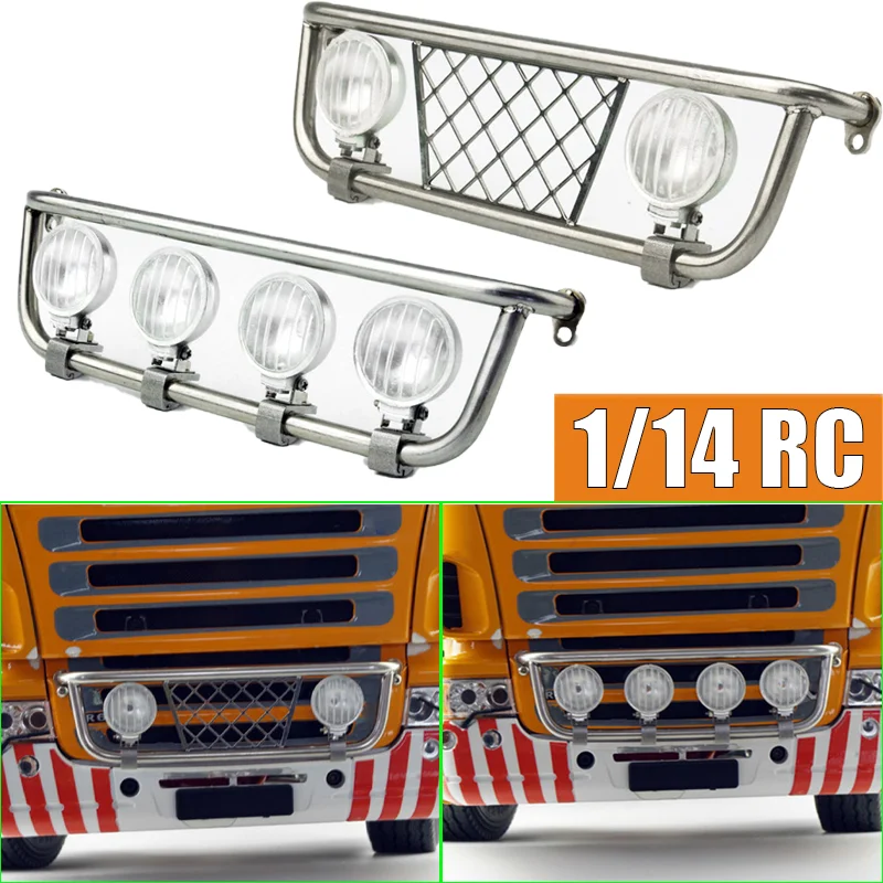 Phare de simulation LED 3V en métal à l'échelle 1:14 pour camion RC Tamiya, pour SCANIA R620 R470, accessoires de voiture LESU, bricolage