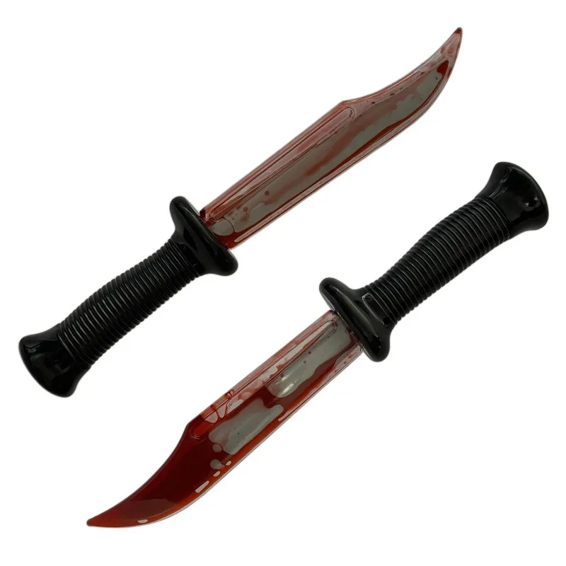 هالوين محاكاة نزيف سكين غيبوبة ماكياج الدعائم خدعة الموت نزيف سكين تدفق سكين الدم الدعائم #3