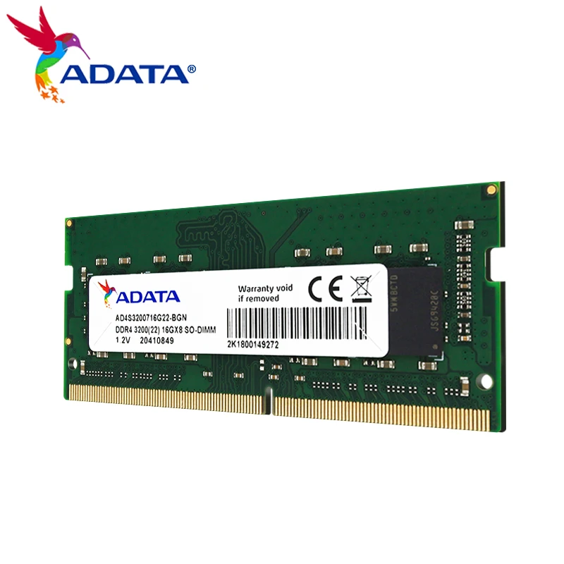 Imagem -04 - Adata-memória Ram Ddr4 3200 So-dimm Original para Laptop Ddr4 8gb 16gb 32gb 3200mhz Alta Qualidade