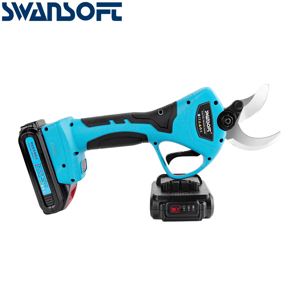40mm Cutting Diameter Professional Sharp Cordless Electric Pruning Shears , 21V 2Ah Lithium Battery Tree Branch Trimmers Pruner