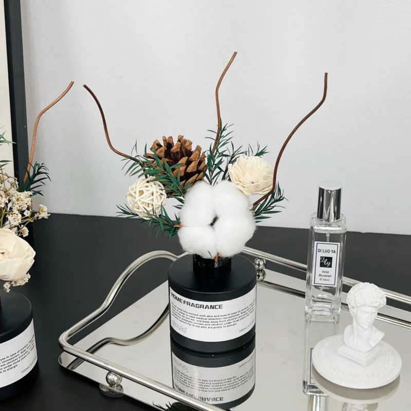 Flameless Aromatherapy Home Indoor Long-lasting Bedroom Lazy Weekend Bathroom Dried Flower Decoration
