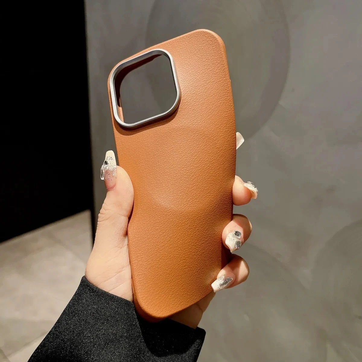 Luxury Matte Leather Phone Case For iPhone 16 15 14 Pro Max 13 12 11 X XS Max XR 7 8 SE 2022 Camera Protection Shockproof Cover - Image 6