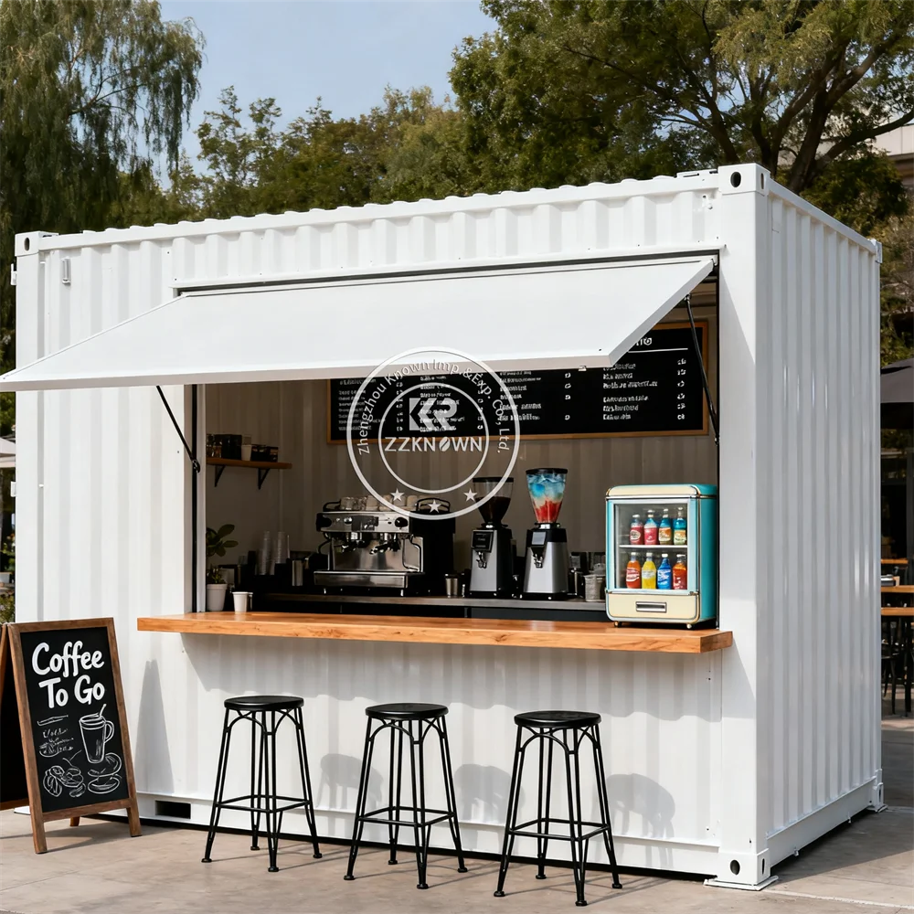 Customized Luxury Cafe Container Bar Prefab Shipping Container Restaurant Prefabricated Container Coffee Shop Cafe Bar