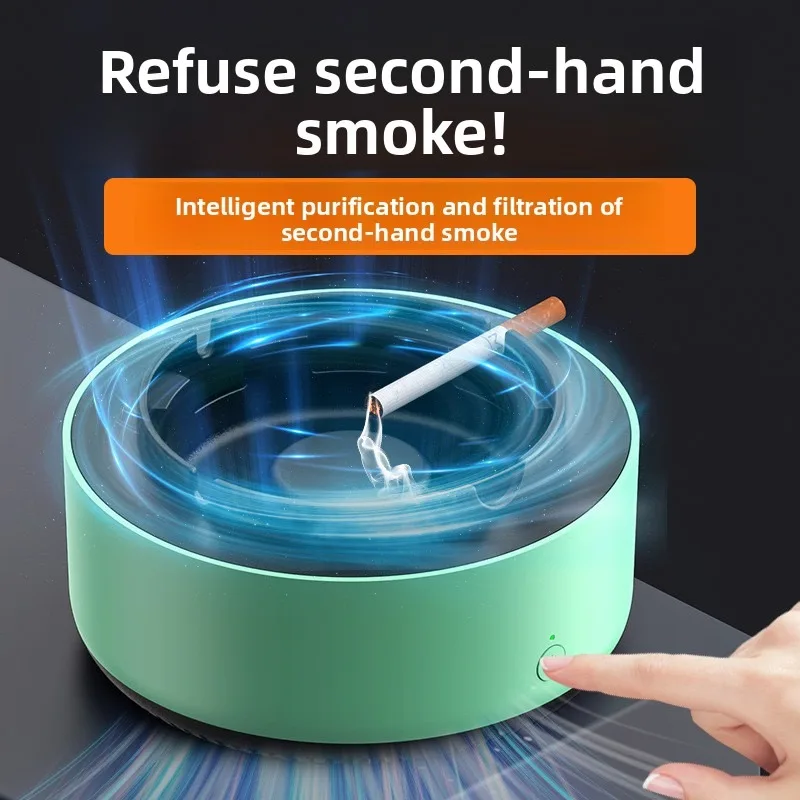 Anti-smoke Ashtray Air Purifier Low Noise Filtering Second-Hand Smoke Airs Freshener Cigarettes Remove Airs Odor Ashtrays