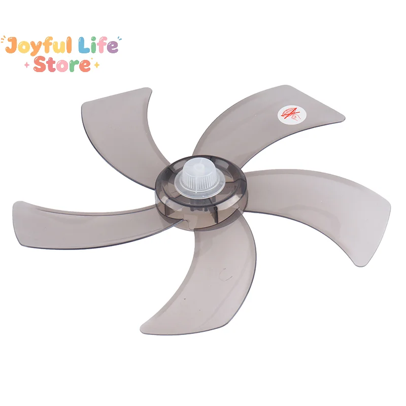 Hot 1PC 16 Inch Household Plastic Fan Blade Five Leaves With Nut Cover For Pedestal Fan