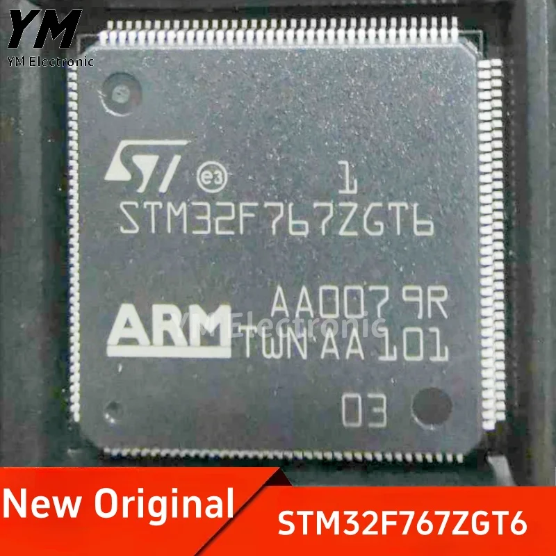 

New Original STM32F767ZGT6 LQFP-144 ARM Cortex-M7 32-bit Microcontroller MCU