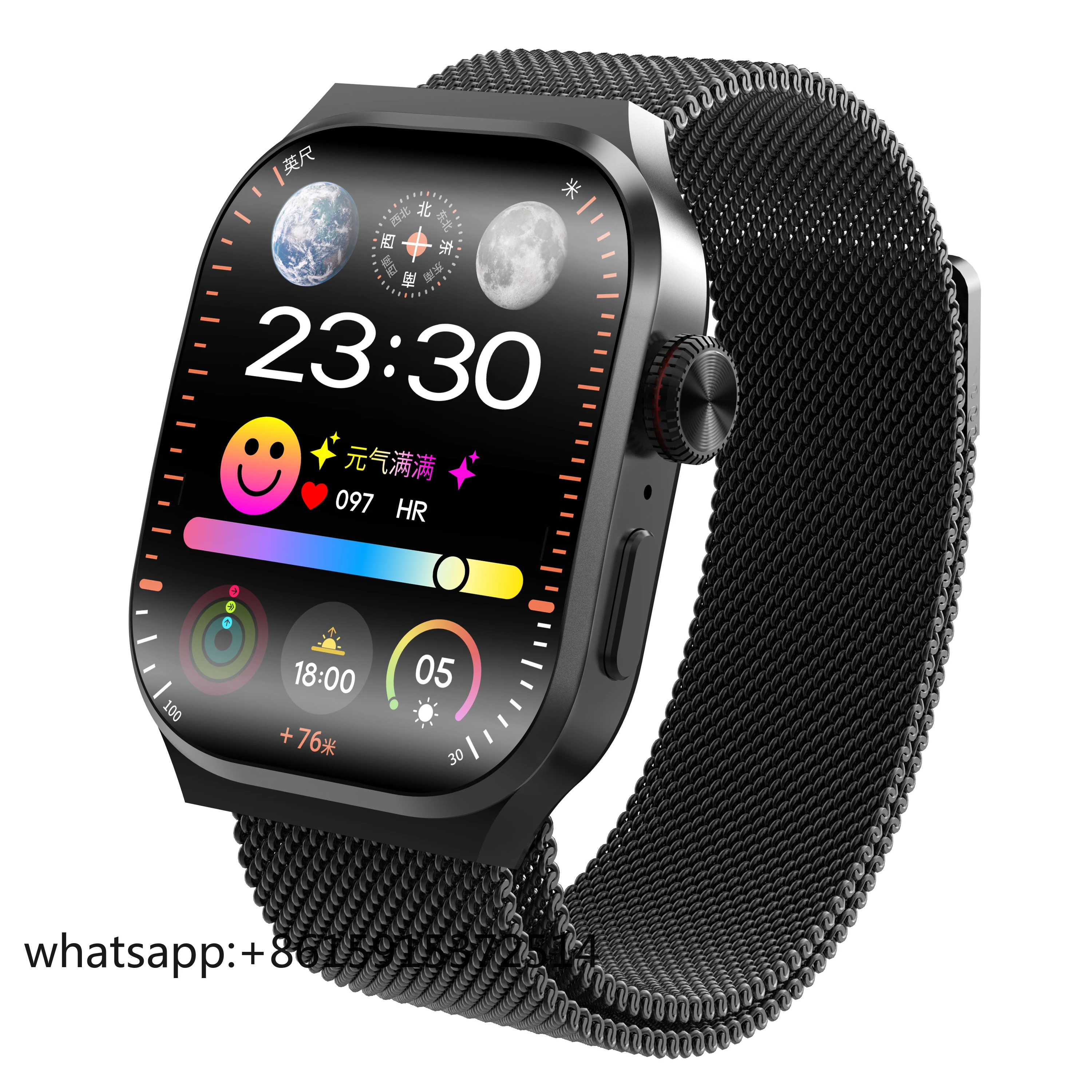 

TLCRETE 2025 Fashion Smart Watch with Amoled Touch Screen AI Voice Assistant Message Reminder Sports Fitness Tracker for Men Wom