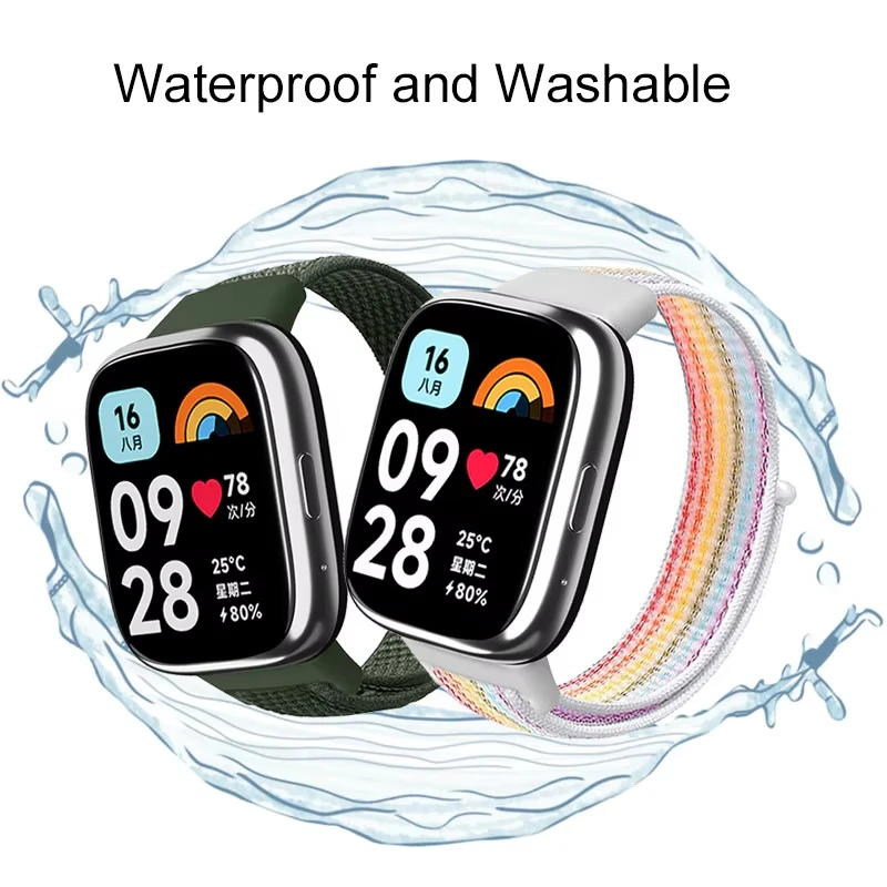 حلقة نايلون أصلية لساعة Xiaomi Redmi Watch 3 ملحقات أشرطة نشطة رياضية قابلة للتنفس بديلة لفرقة Redmi 3 Lite