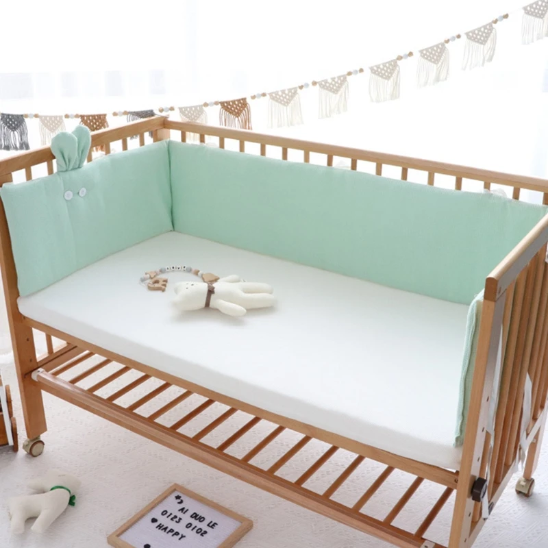 200x32cm Baby Cot Bumper Anti-collision Cushion for Newborn Girl Boy Crib Bumper Baby Nursery Cushion