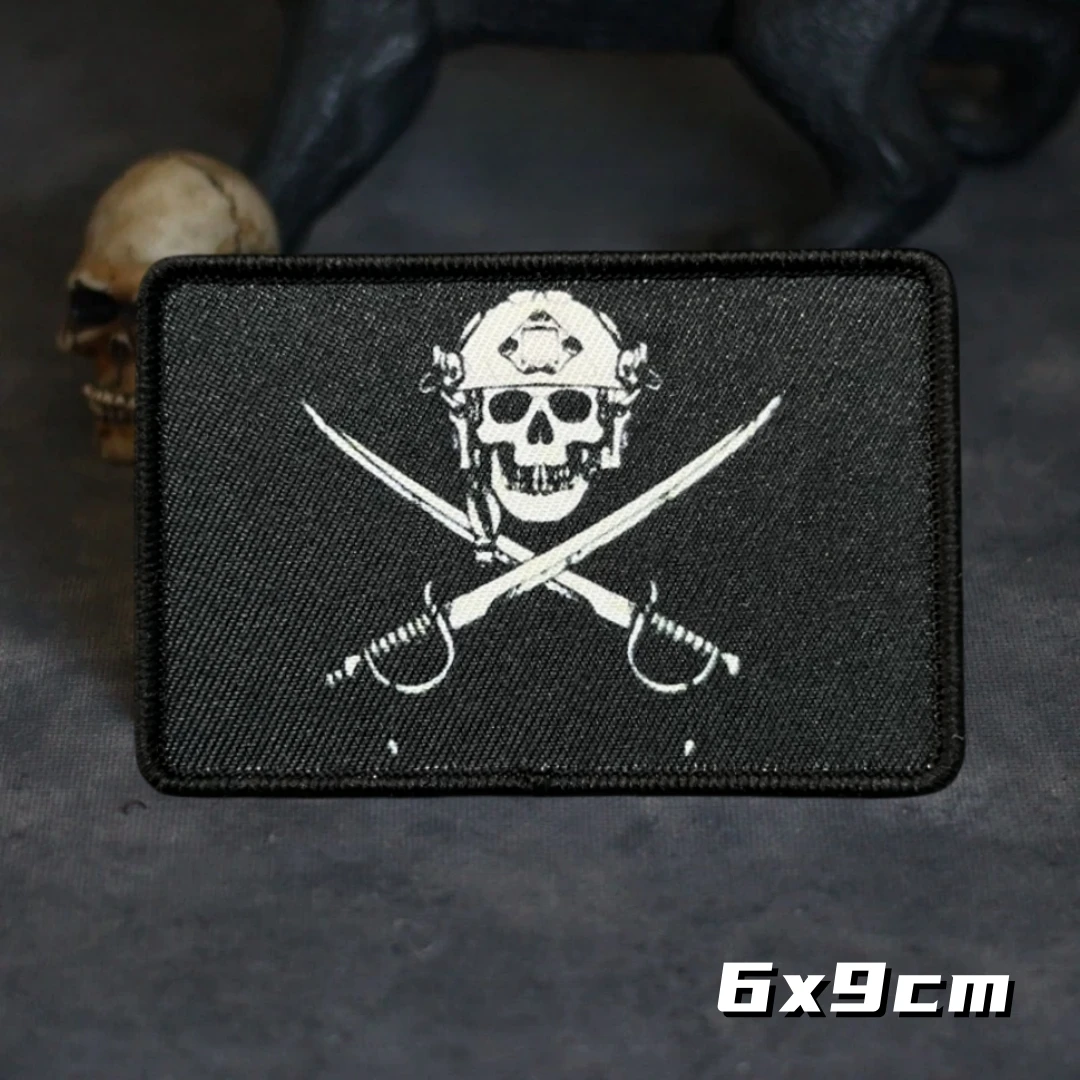 Tactical Patch Pirate Flag Operator Hook and Loop Morale Badge Stickers for Decorative Accessories on Clothing and Backpacks