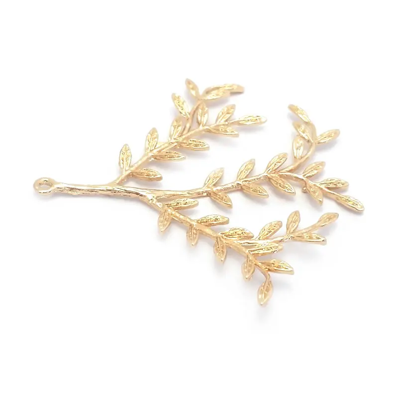 6PCS 18K Gold Color Tree Branch Charms Pendants High Quality Necklace Earrings Diy Jewelry Accessories Rosediy official-website