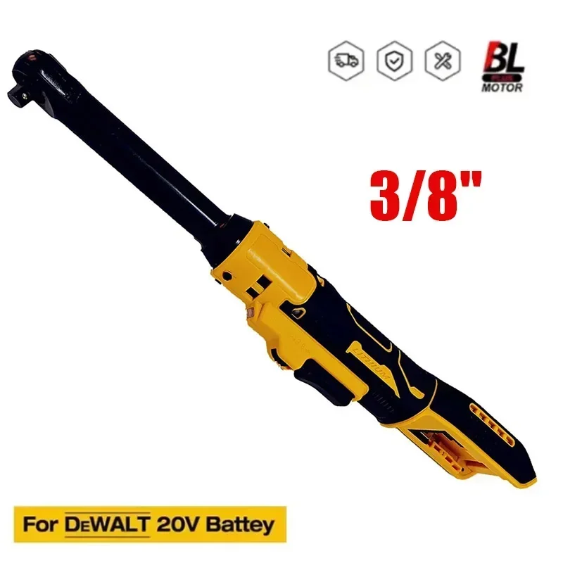 Écrou de vis de retrait de tête arc-en-ciel amélioré, cliquet sans fil, tournevis électrique, outils électriques pour batterie Dewalt 20V, 220N.m, 3/8"