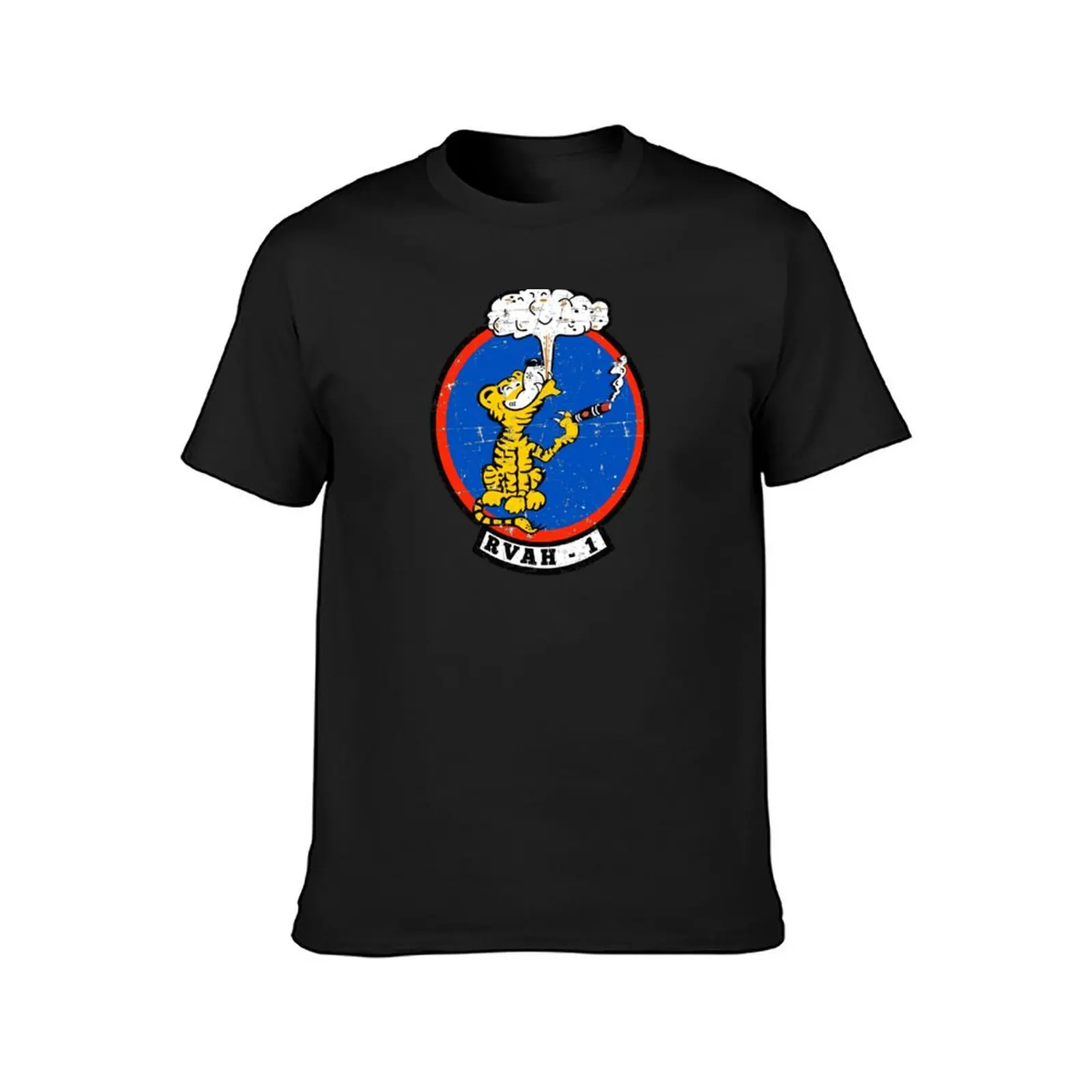 USN - RVAH-1 - Reconnaissance Attack (Heavy) Squadron - Grunge Style T-Shirt summer top Aesthetic clothing t shirts men