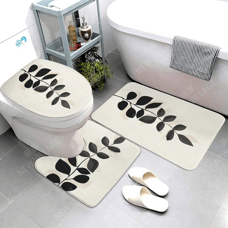 Anti-slip Bath Mat Bathroom Small Rug Shower Mat Decorative Absorbent Foot Mat Entrance Bathtub toilet rug Morandi Nordic Modern