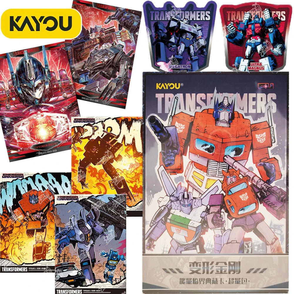 

New Kayou Genuine Transformers Collection Cards Science Fiction Animation Visual Feast Cool Exclusive Character Cards Kids Gifts