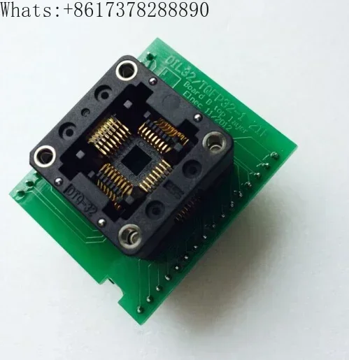 Programming device special DIL32/TQFP32-1 ZIF conversion block TQFP32 to QFP32.