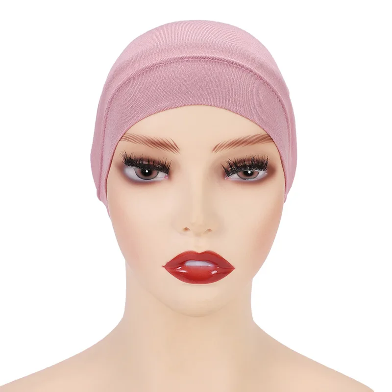 Under Scarf Hijab Cap Unisex Dreadlock Cap Women Stretch Under Caps Solid Color Hijab Under Scarf Woman Hijab Cap Unisex Hats