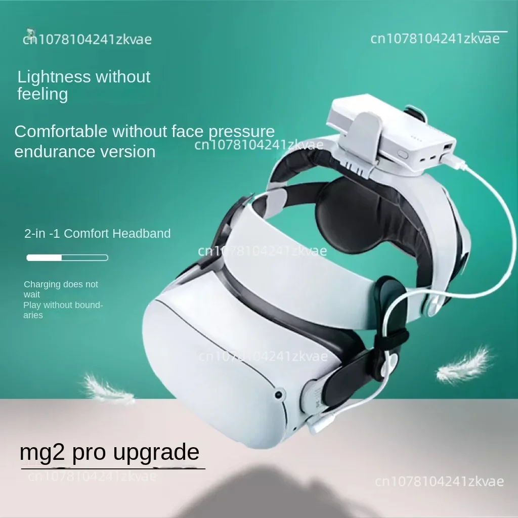 The M3 Pro works with the 3 VR headset battery pack headband