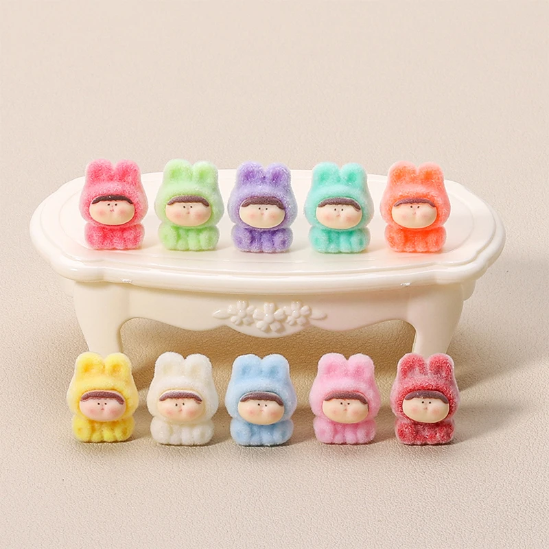 10Pcs Mini Flocking Cute Lilith Dolls Car Dashboard Ornaments Cartoon Lilith Figurines Micro-landscapes Home Decoration