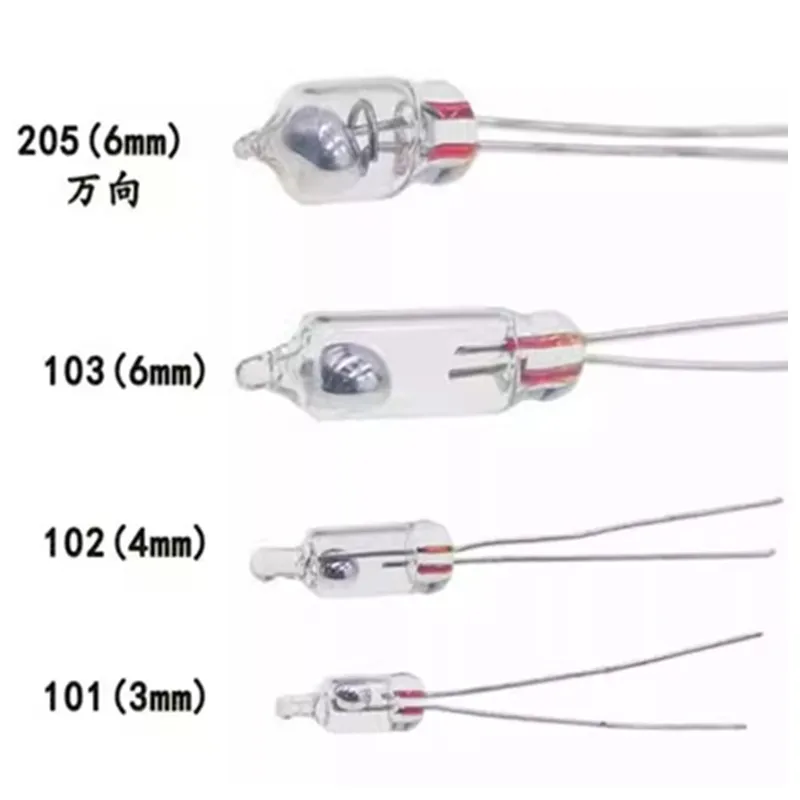 10PCS Mercury switch PZ-101 102 103 Universal direction 205 Tilt 3/4/5/6MM one-sided gravity