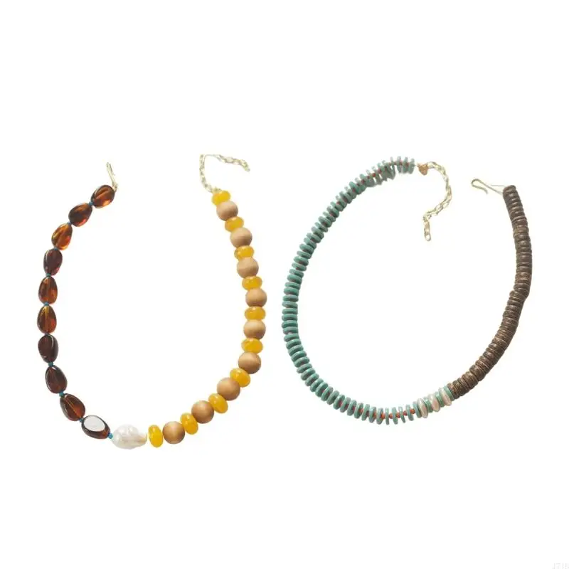 

J7JB Handcraft Freshwater Baroque Pearls Necklace Accessory for Everyday Elegant