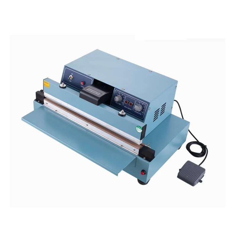110V Desktop Semi-automatic Heat Sealing Machine Automatic Pedal Sealing Machine Plastic Aluminum Foil Bag Edge Sealing Machine