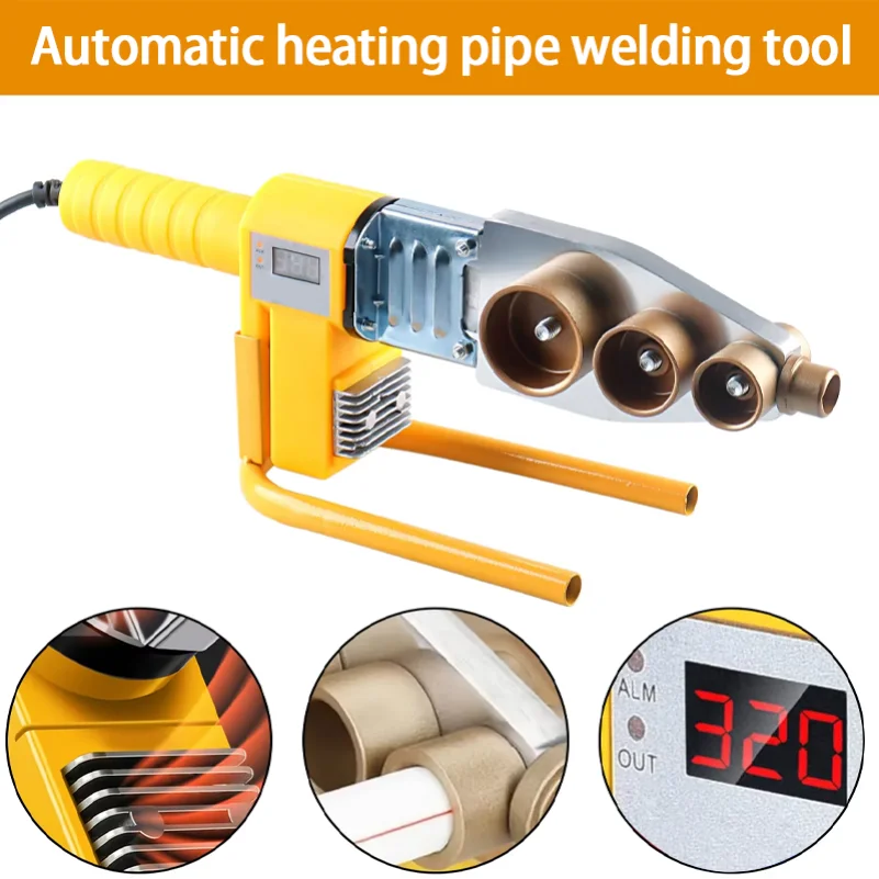 

Аппарат для сварки труб 800 Вт/1000 Вт, утюг для сварки труб PB/PP/PE/PPR, инструменты для сварки труб, домашние инструменты для сварки пластика водопроводных труб