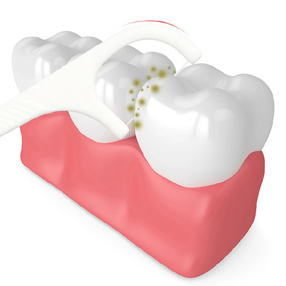 1 Set Compacte Tandzijde Picks Draagbaar Voor Tanden Reinigen Tussen Kronen Bretels Interdentale Ruimtes Wegwerp Floss Sticks