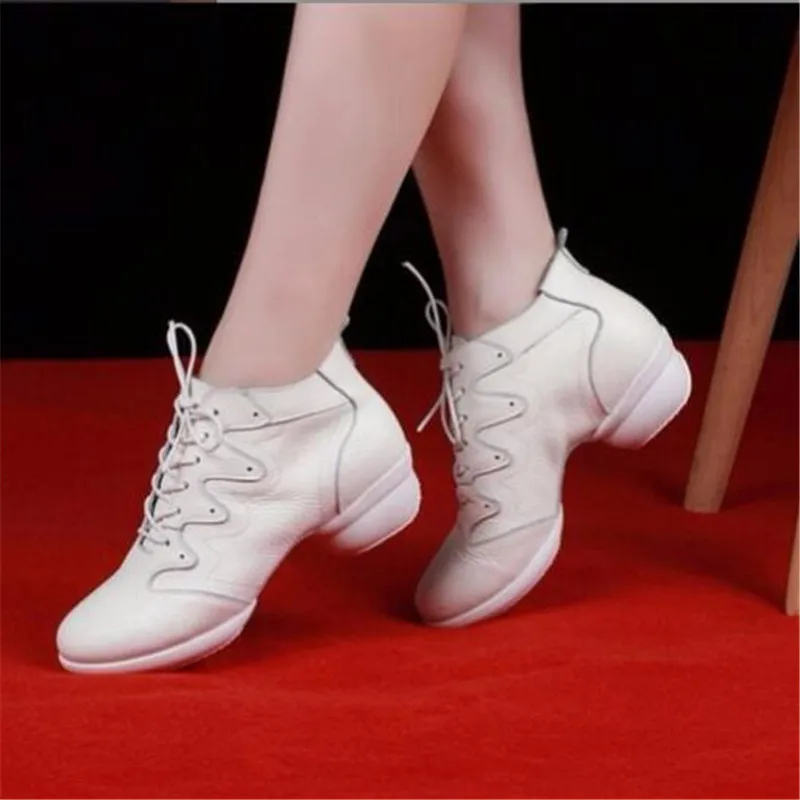 

Cowhide Dance Shoes Women Latin Dance Shoes High Quality Soft 4cm High Heels Women's Modern Jazz Ballroom Tango Dancing Shoes