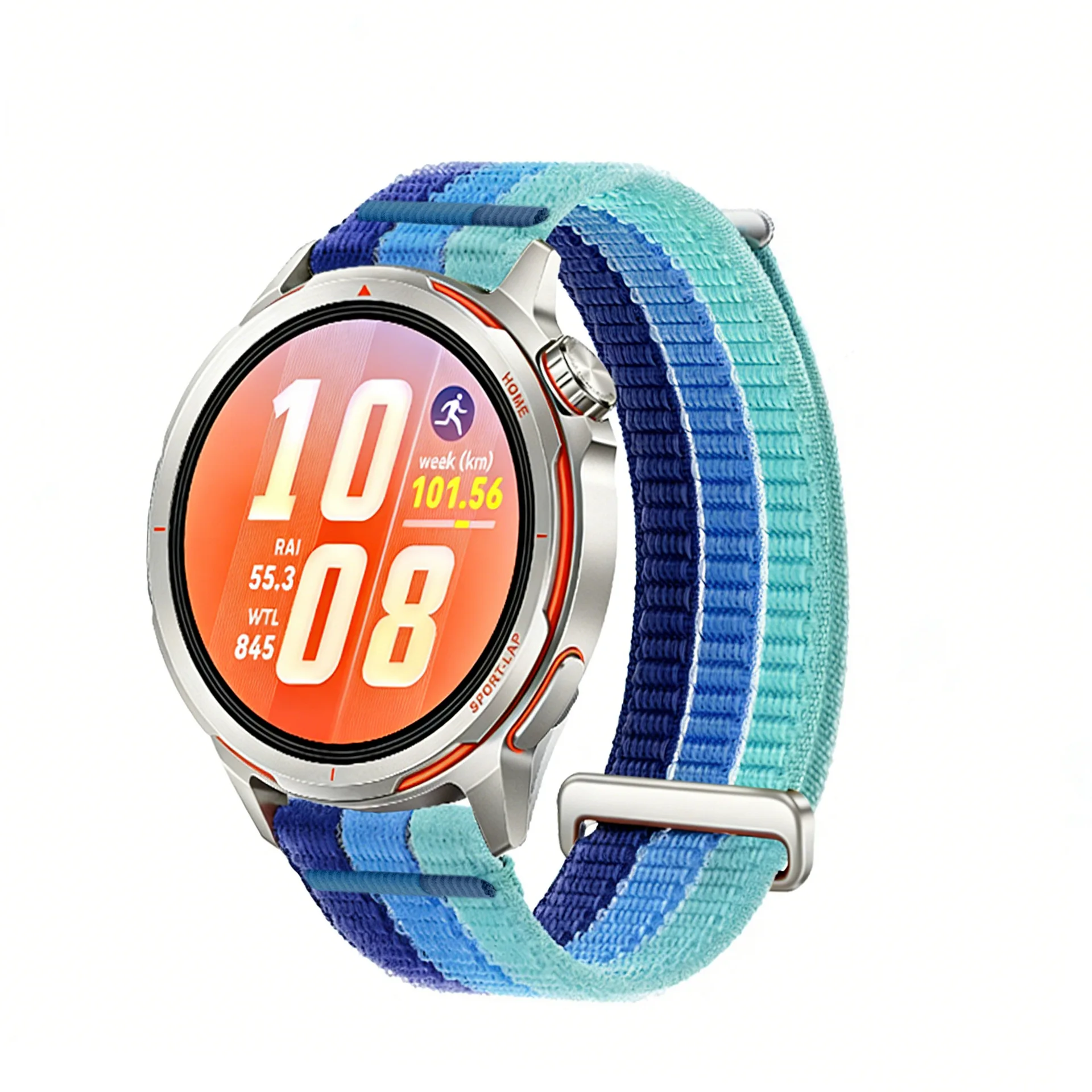 18mm/20mm/22mm Two-Section Hardware Stitched Cloud-Sense Breathable Nylon Loop Watch Strap