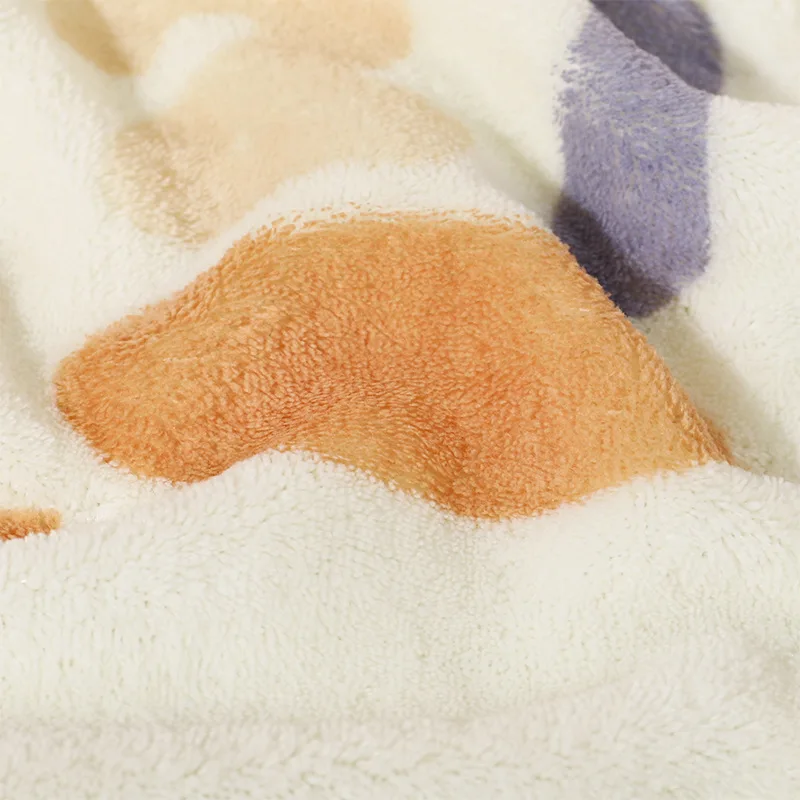Children's Coverlet Baby Blanket Cute Cartoon Pattern Soft and Comfortable Children's Coverlet Air Conditioner Blanket