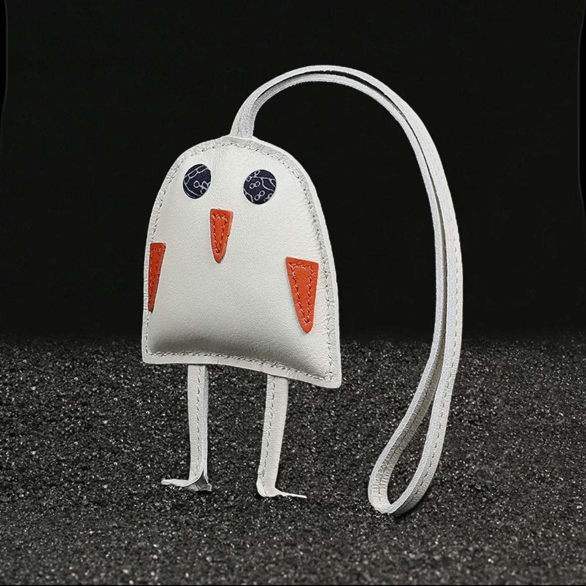 DIMY 2025 Owl Pendant Leather Bag Pendant Women's Car Rearview Mirror Small Pendant Men's Light Luxury
