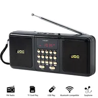 Mini Portable Speaker Radio Handheld Rechargeable Digital FM USB TF MP3 Player Bluetooth Speaker Devices Supplies for Computers