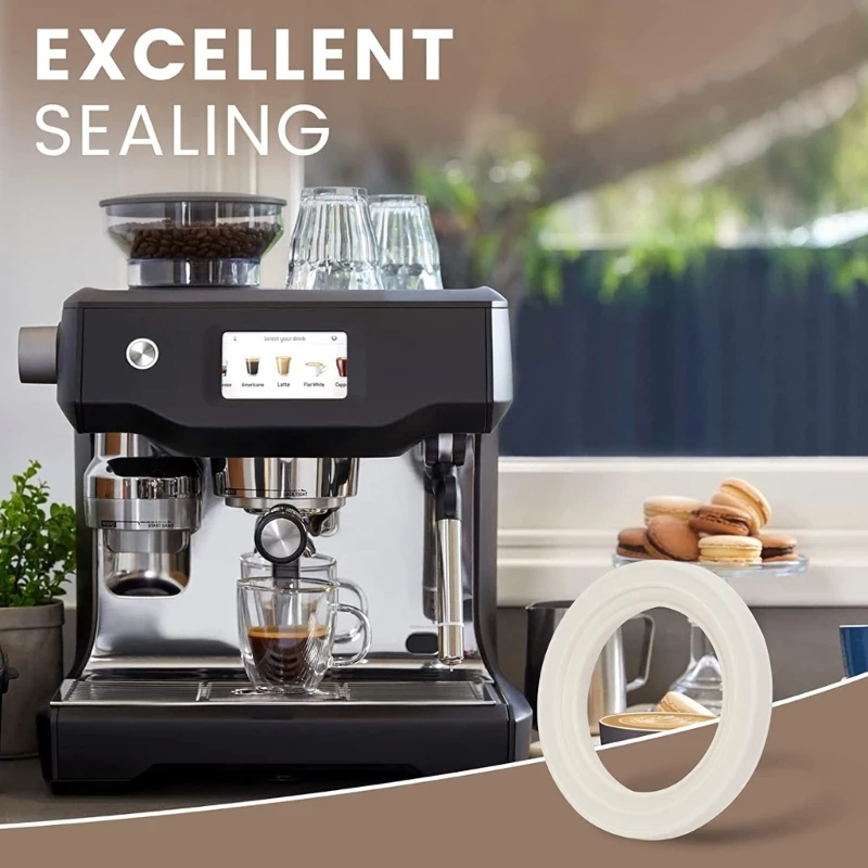 2 szt. 58mm silikonowa uszczelka głowicy pierścieniem parowym do ekspresu do kawy serii 9