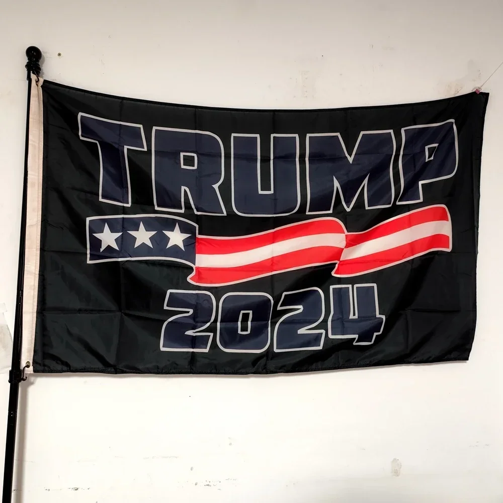 

Trump 2024 Flag 90x150cm Polyester - Patriotic Rally Banner, Outdoor/Indoor Durable Yard Decor Hanging Sign for Election Support