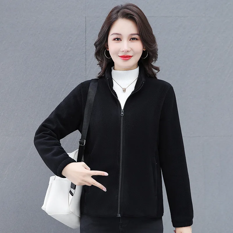 2025 primavera outono jaqueta feminina outerwear novo velo feminino conforto casual quente velo solto cardigan camisola jaqueta feminina topos