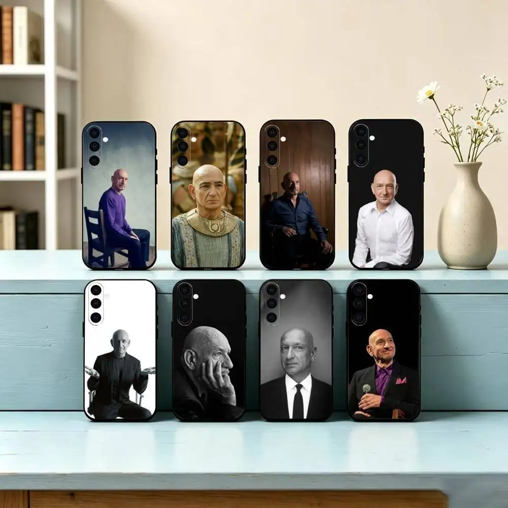 Best Actor B-Ben Kingsley Phone Case For Samsung Galaxy A73,A72,A71,A70,A53,A52,A51,Soft Silicone Black Cover