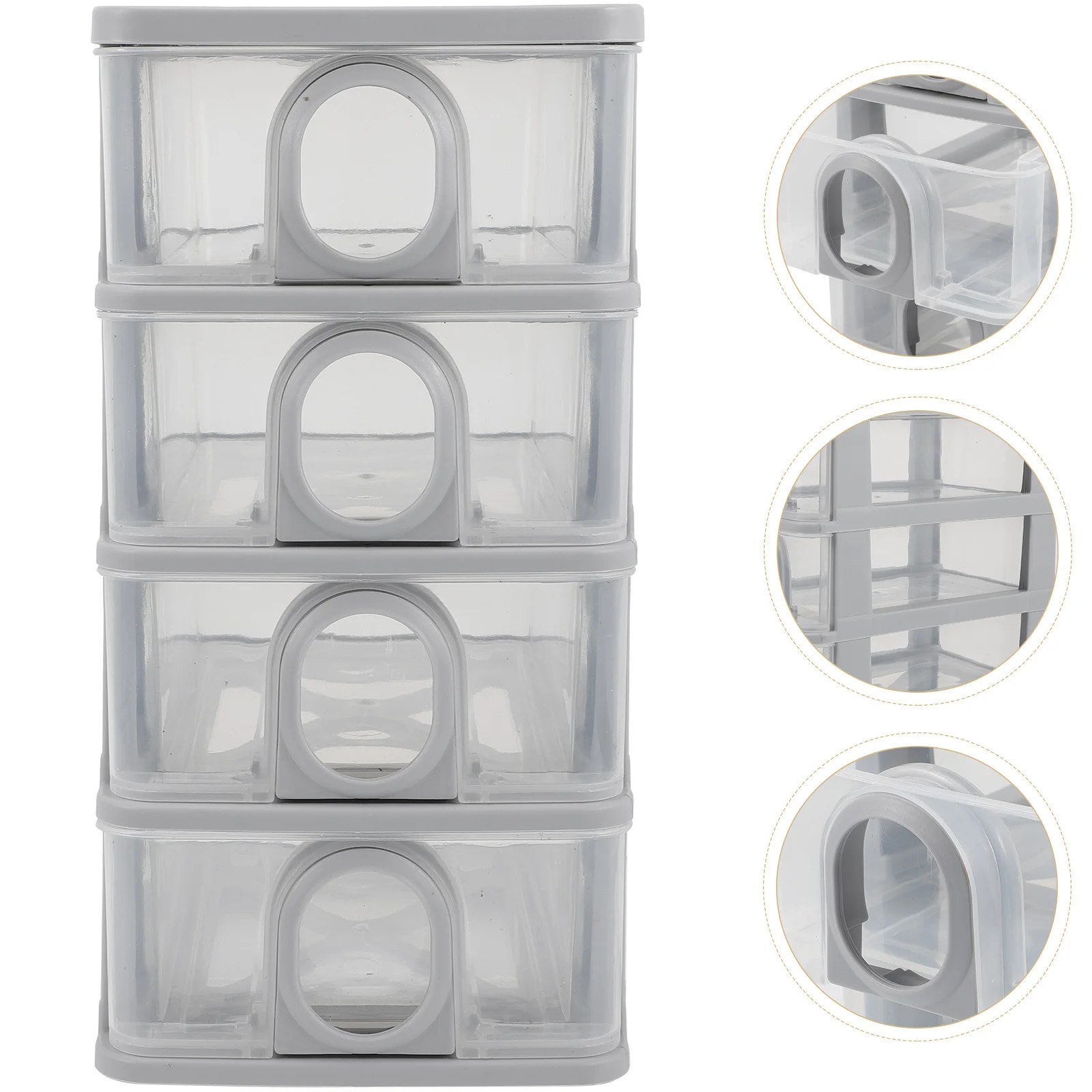 Drawer Organizer For Desk Compact Desktop Storage Box Office Bedroom Bathroom Kitchen Cosmetics Makeup Pencils Keys