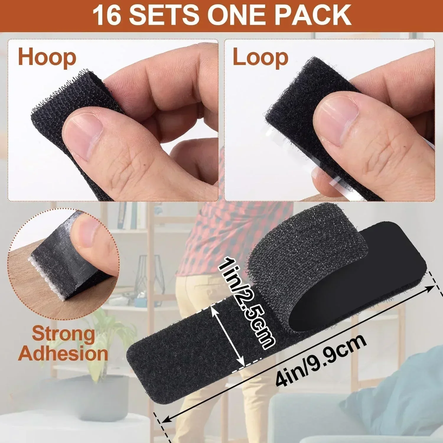 Сверхмощная двусторонняя липкая лента на липучке для крепления постельного белья, противоскользящий коврик, скрытая клейкая застежка