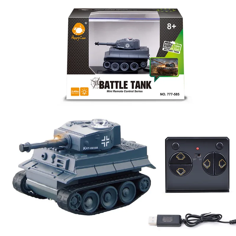 Simulated Appearance Mini RC Tank 2.4G Wireless Control 30m Children's Remote Control Car Crawler Tank Toy Boys Birthday Gifts