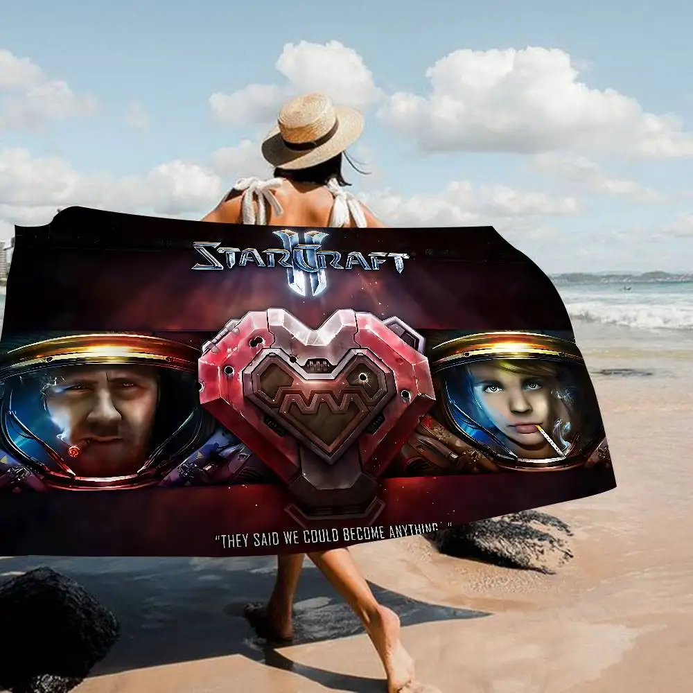 Classic Game S-StarCraft Microfiber Blanket Quick Drying Beach Towels Oversized Printing Super Absorbent Pool Towel Blanket