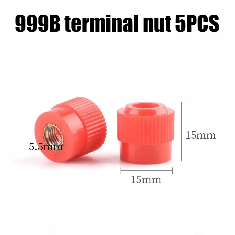 

999B Terminal nut Red&Black Banana Socket Professional Binding Post Nut Jack Connector Nickel PlatedBanana Plug