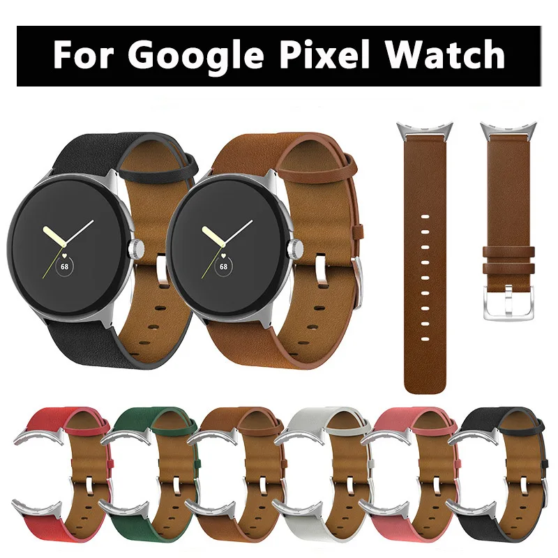 

Ремешок кожаный для Google Pixel Watch, сменный Браслет для Pixel Watch, аксессуары для наручных часов