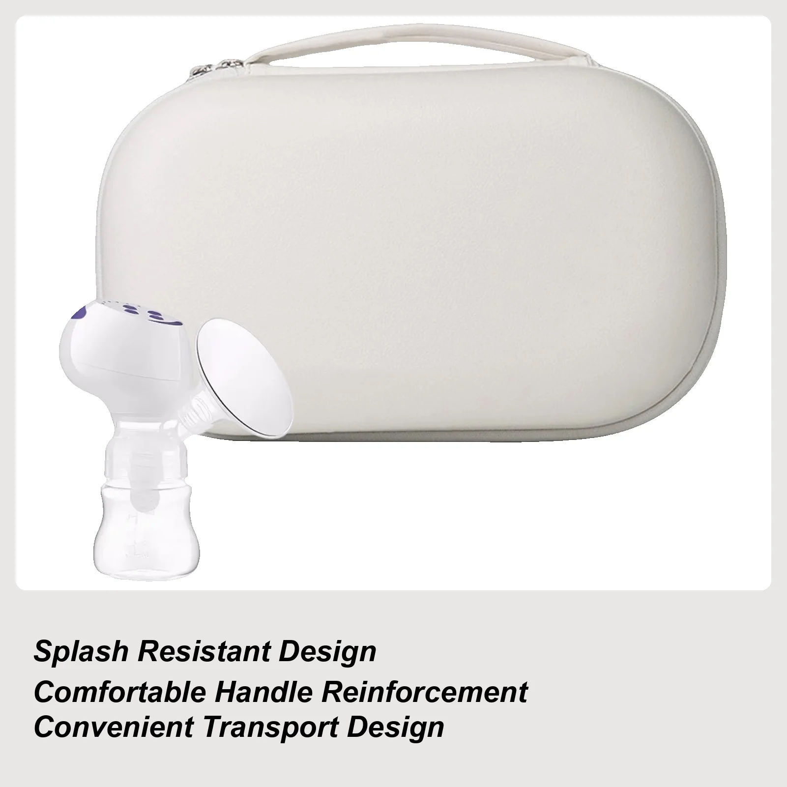 Sac de rangement pour tire-lait, plusieurs compartiments, étui léger, étui pour tire-lait pour maman et enfant, l'allaitement, les déplacements quotidiens