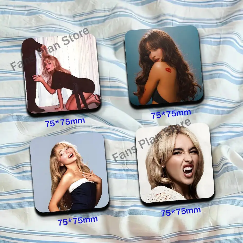 S-Sabrina Singer C-Carpenter Cute Cartoon Anime Refrigerator Magnets Soft Magnetic Heat Transfer Refrigerator Magnets Gift